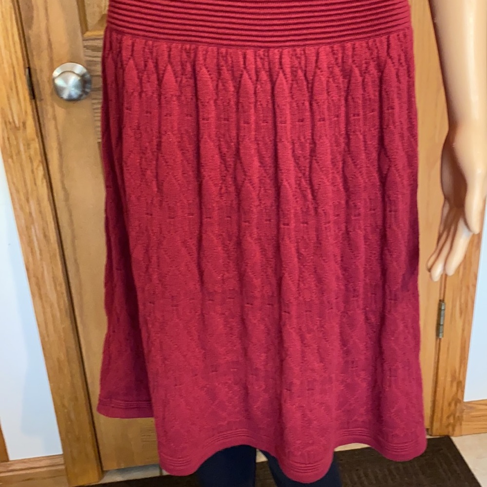 Just...Taylor Burgundy Knit Dress, M - Picture 3 of 10